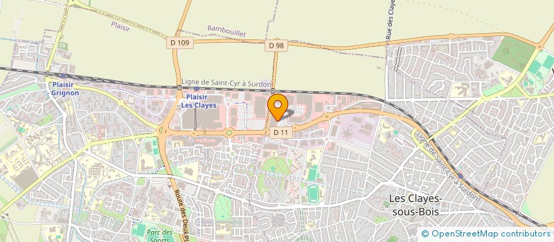 localisation de l'entreprise EASTWOOD  LES CLAYES-SOUS-BOIS