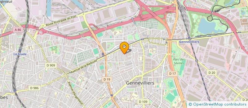 localisation de l'entreprise EASY à GENNEVILLIERS