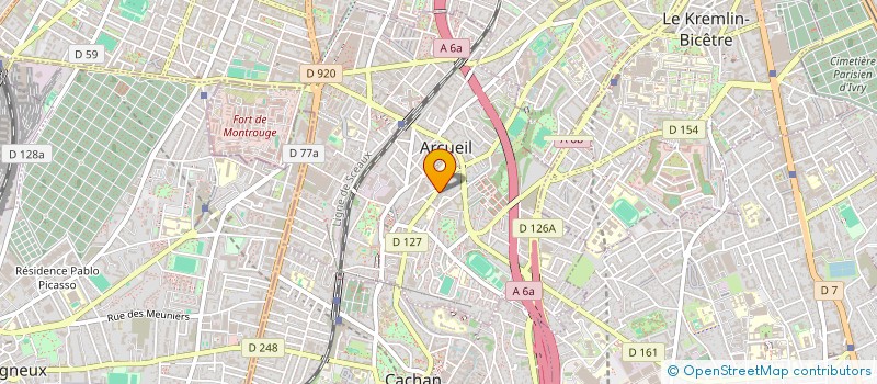 localisation de l'entreprise EASY  ARCUEIL