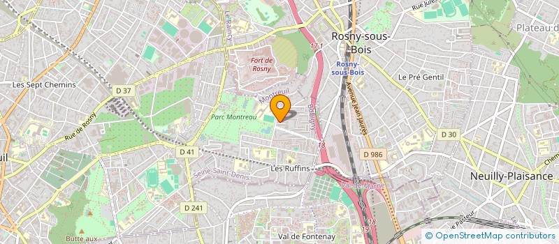 localisation de l'entreprise EASY AUTO à MONTREUIL