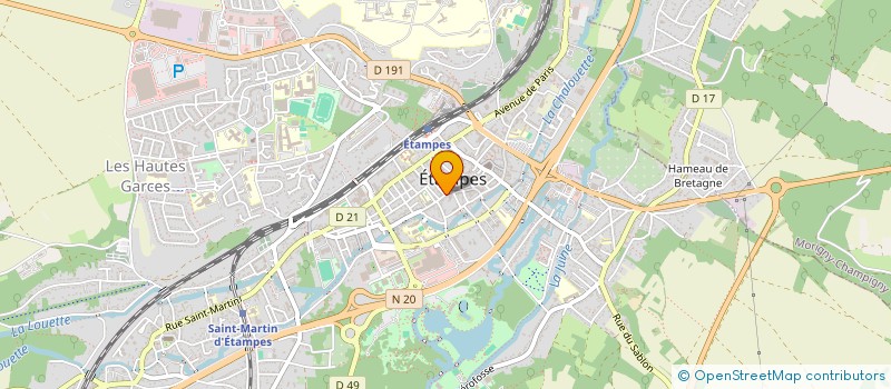 localisation de l'entreprise EASY AUTO à ETAMPES
