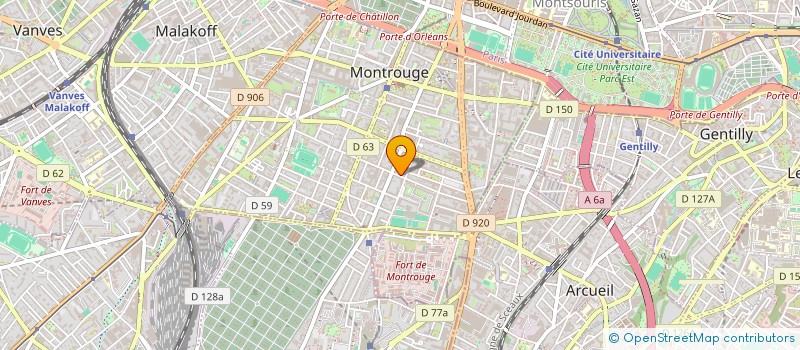 localisation de l'entreprise EASY BAT  MONTROUGE