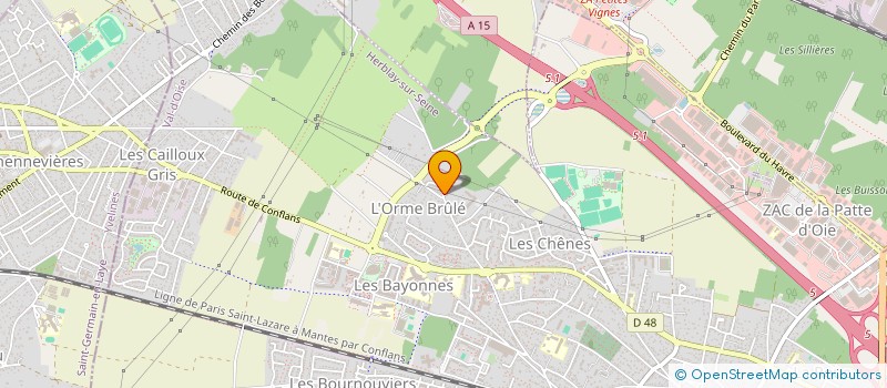 localisation de l'entreprise EASY BAT  HERBLAY-SUR-SEINE