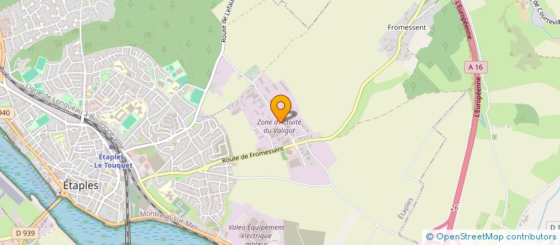 localisation de l'entreprise EASY BETON à ETAPLES