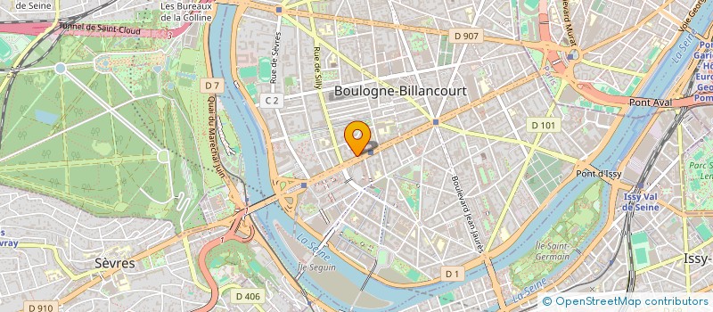 localisation de l'entreprise EASY-BOOKING à BOULOGNE-BILLANCOURT