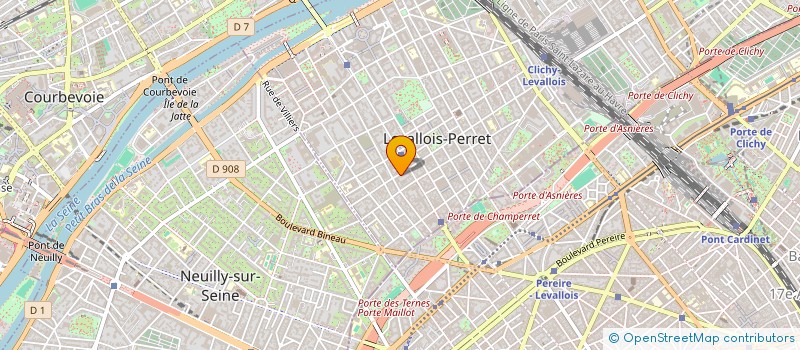 localisation de l'entreprise EASY BYTE à LEVALLOIS-PERRET