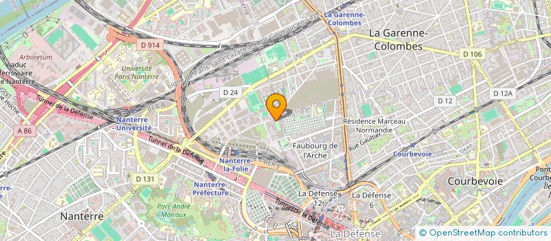 localisation de l'entreprise EASY CABS à COURBEVOIE