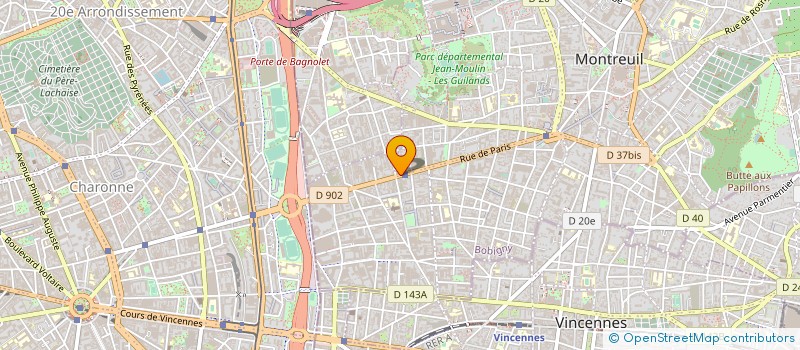 localisation de l'entreprise EASY CALL à MONTREUIL
