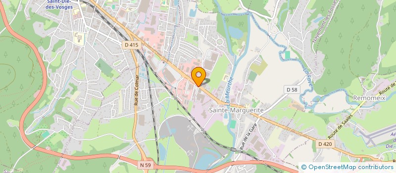 localisation de l'entreprise EASY CARS 88  SAINTE-MARGUERITE