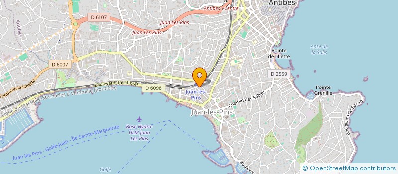 localisation de l'entreprise EASY'COM PRODUCTION à ANTIBES