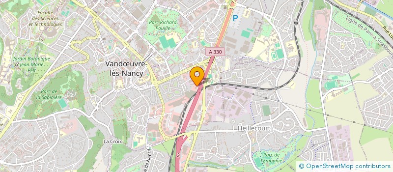 localisation de l'entreprise EASY COMPUTER  VANDUVRE-LES-NANCY