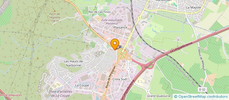 localisation de l'entreprise EASY CONCEPT IMMO MEDITERRANEE  NARBONNE