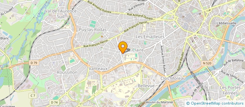 localisation de l'entreprise EASY DOG à LIMOGES
