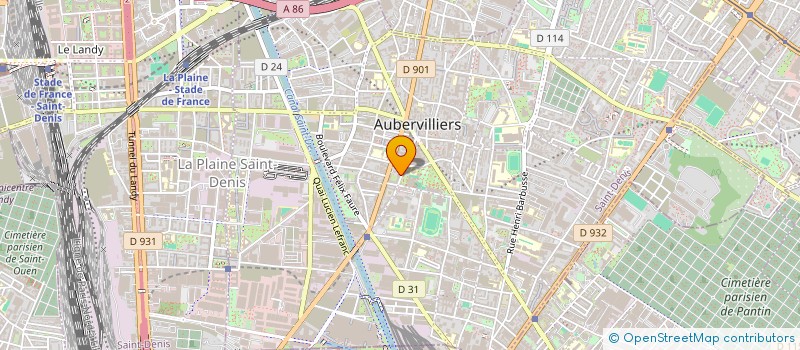 localisation de l'entreprise EASY DOM  AUBERVILLIERS