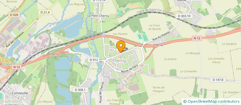 localisation de l'entreprise EASY DRIVE CHERISY à CHERISY
