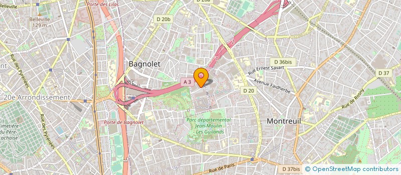 localisation de l'entreprise EASY ELECTRICITE SYSTEM à BAGNOLET