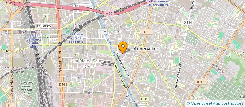 localisation de l'entreprise EASY EXPRESS à AUBERVILLIERS