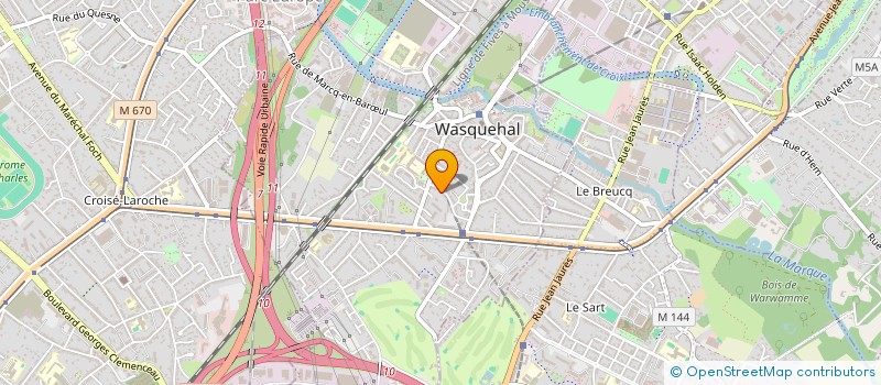 localisation de l'entreprise EASY FINANCES PUBLIQUES  WASQUEHAL