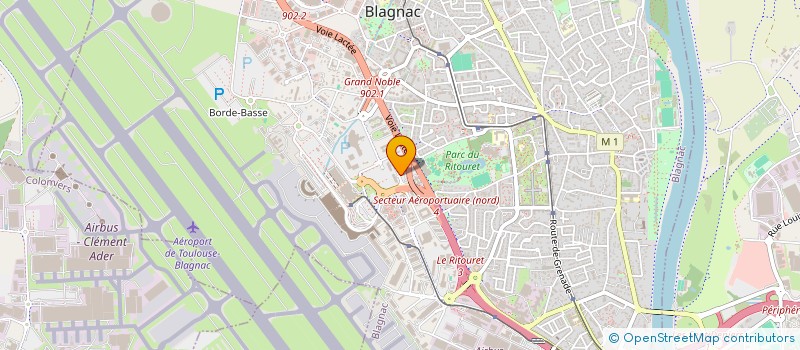 localisation de l'entreprise EASY FLYING SA à BLAGNAC