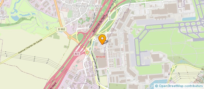 localisation de l'entreprise EASY FREIGHT à ROISSY-EN-FRANCE