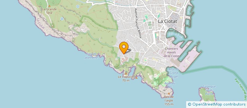 localisation de l'entreprise EASY'GEST  LA CIOTAT