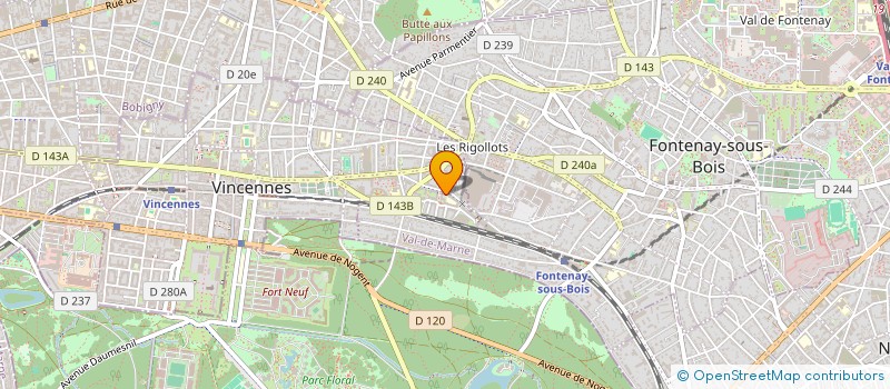 localisation de l'entreprise EASY GREEN CAR à VINCENNES