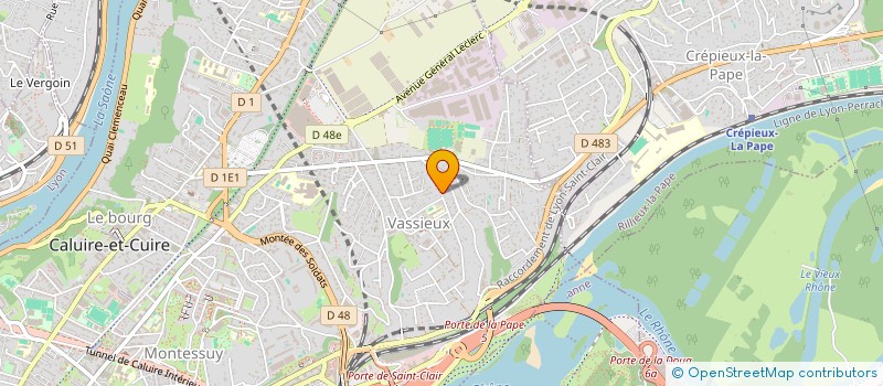 localisation de l'entreprise EASY GROUP  CALUIRE-ET-CUIRE