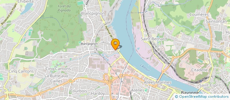 localisation de l'entreprise EASY HOME à ANGLET