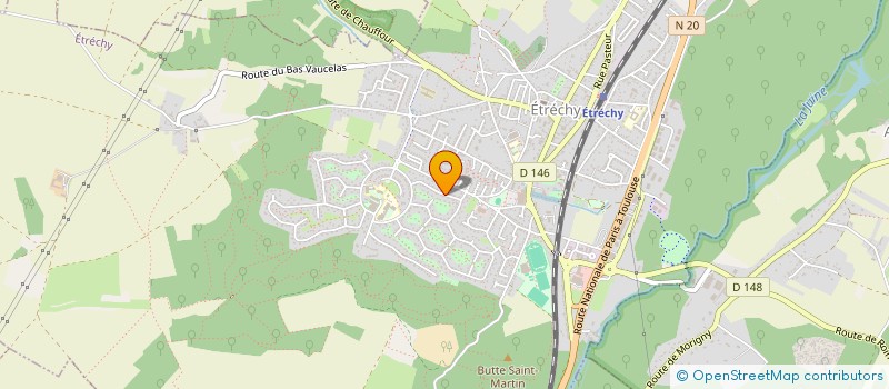 localisation de l'entreprise EASY LANGUES à ETRECHY