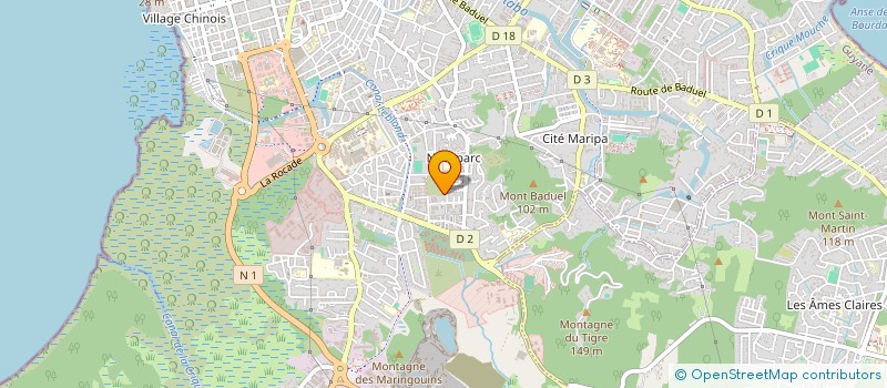 localisation de l'entreprise EASY LAVAGE  CAYENNE