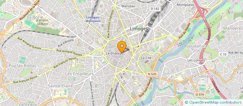 localisation de l'entreprise EASY LIVING  LIMOGES