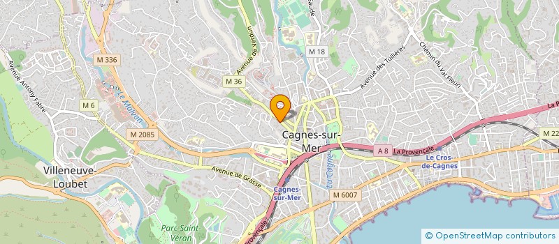 localisation de l'entreprise EASY LIVRAISON SERVICE à CAGNES-SUR-MER