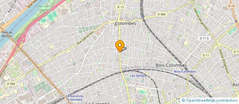 localisation de l'entreprise EASY LOC à COLOMBES