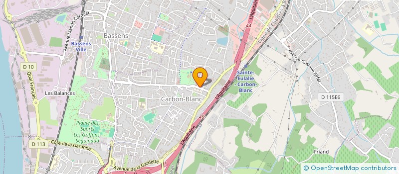 localisation de l'entreprise EASY MENUISERIES  CARBON-BLANC