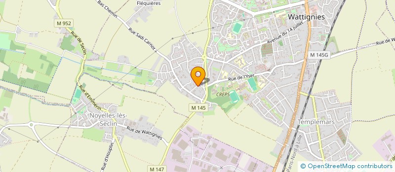 localisation de l'entreprise EASY-MERCH  WATTIGNIES