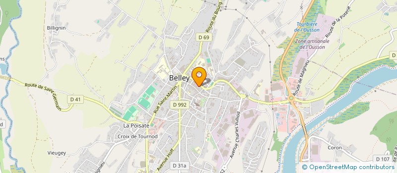 localisation de l'entreprise EASY MICRO STORE à BELLEY