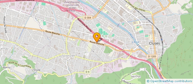 localisation de l'entreprise EASY MOTO CLUSES à SCIONZIER