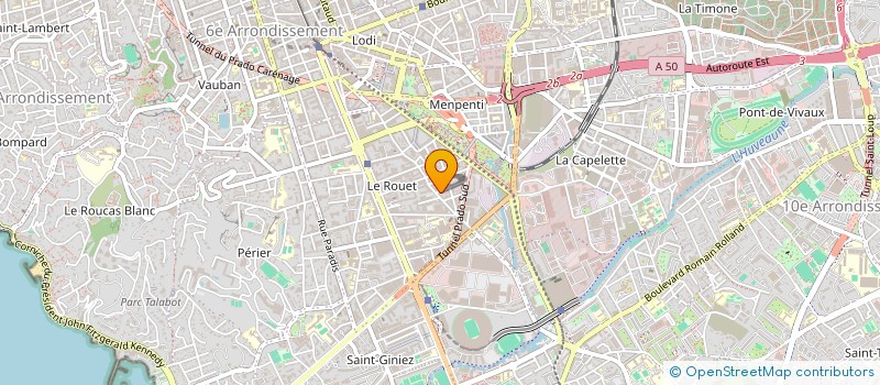 localisation de l'entreprise EASY - NET  MARSEILLE