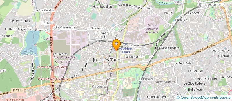 localisation de l'entreprise EASY PERMIS 37  JOUE-LES-TOURS