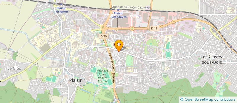 localisation de l'entreprise EASY PERMIS PLAISIR à PLAISIR