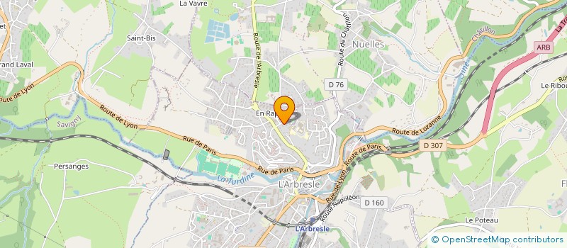 localisation de l'entreprise EASY PHONE  L'ARBRESLE