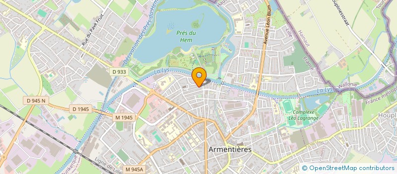 localisation de l'entreprise EASY PIECES AUTO à ARMENTIERES