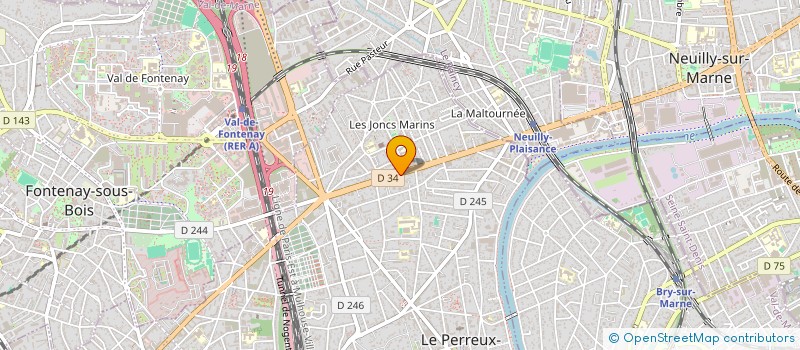 localisation de l'entreprise EASY PNEUS ET SERVICES à LE PERREUX-SUR-MARNE