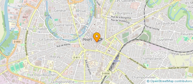 localisation de l'entreprise EASY PRETS à NIORT