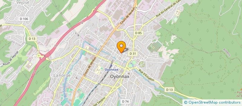 localisation de l'entreprise EASY PROD 3D à OYONNAX