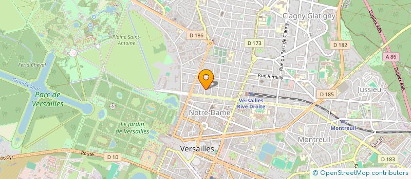 localisation de l'entreprise EASY PRODS à VERSAILLES