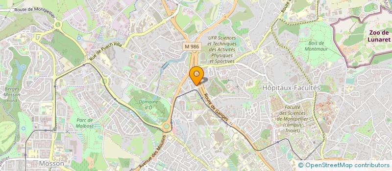 localisation de l'entreprise EASY RIDER à MONTPELLIER