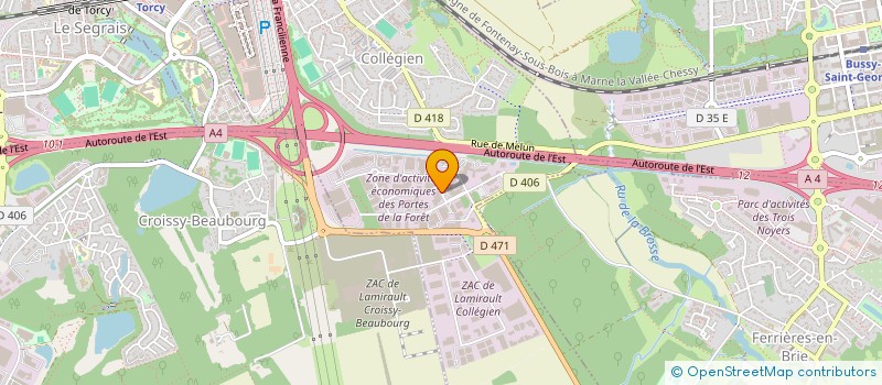 localisation de l'entreprise EASY ROAD à COLLEGIEN