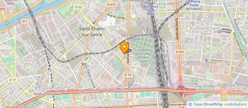 localisation de l'entreprise EASY SERVICES à SAINT-OUEN-SUR-SEINE