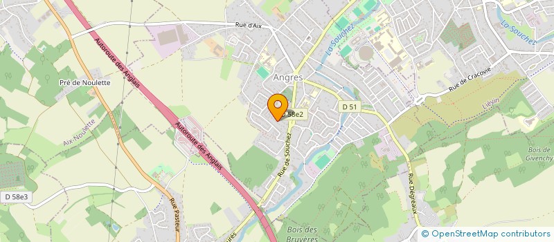 localisation de l'entreprise EASY SHUTTLE  ANGRES